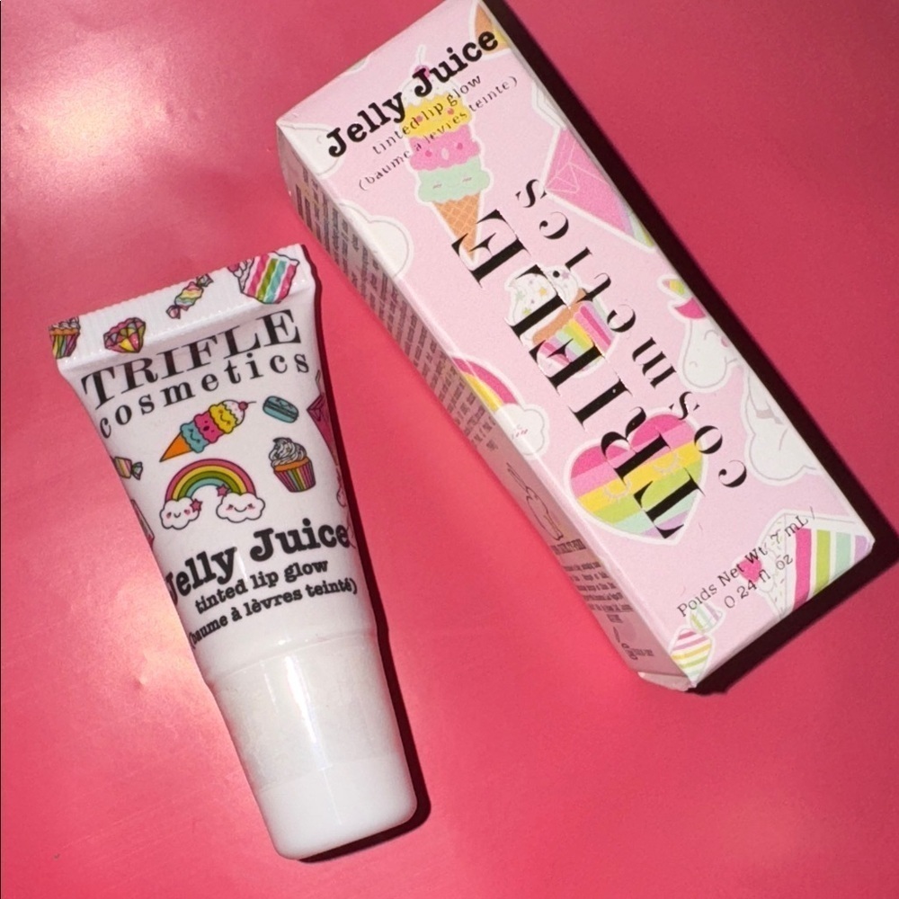Jelly Juice tint lip glow gloss NEW vegan Trifle cosmetics redcurrant sealed